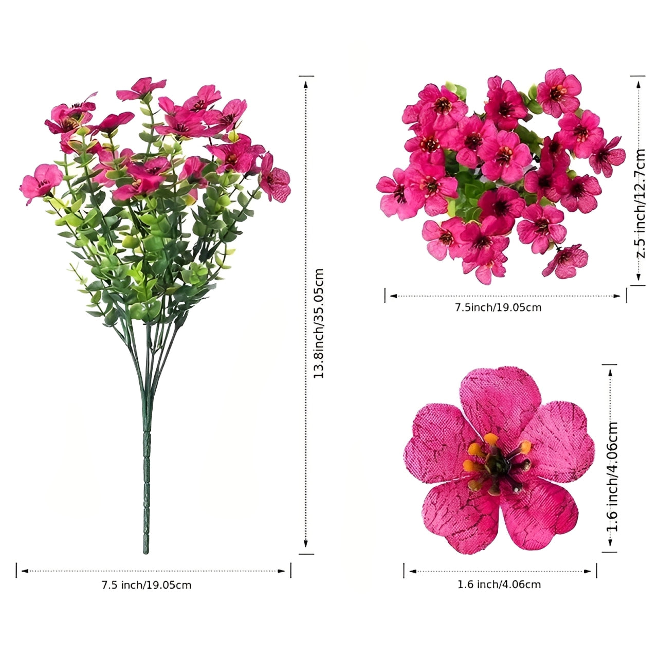 Artificial Flower 12pcs Set